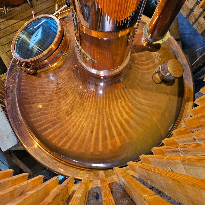 Boiler in the Maallust beer brewery in Veenhuizen, the Netherlands