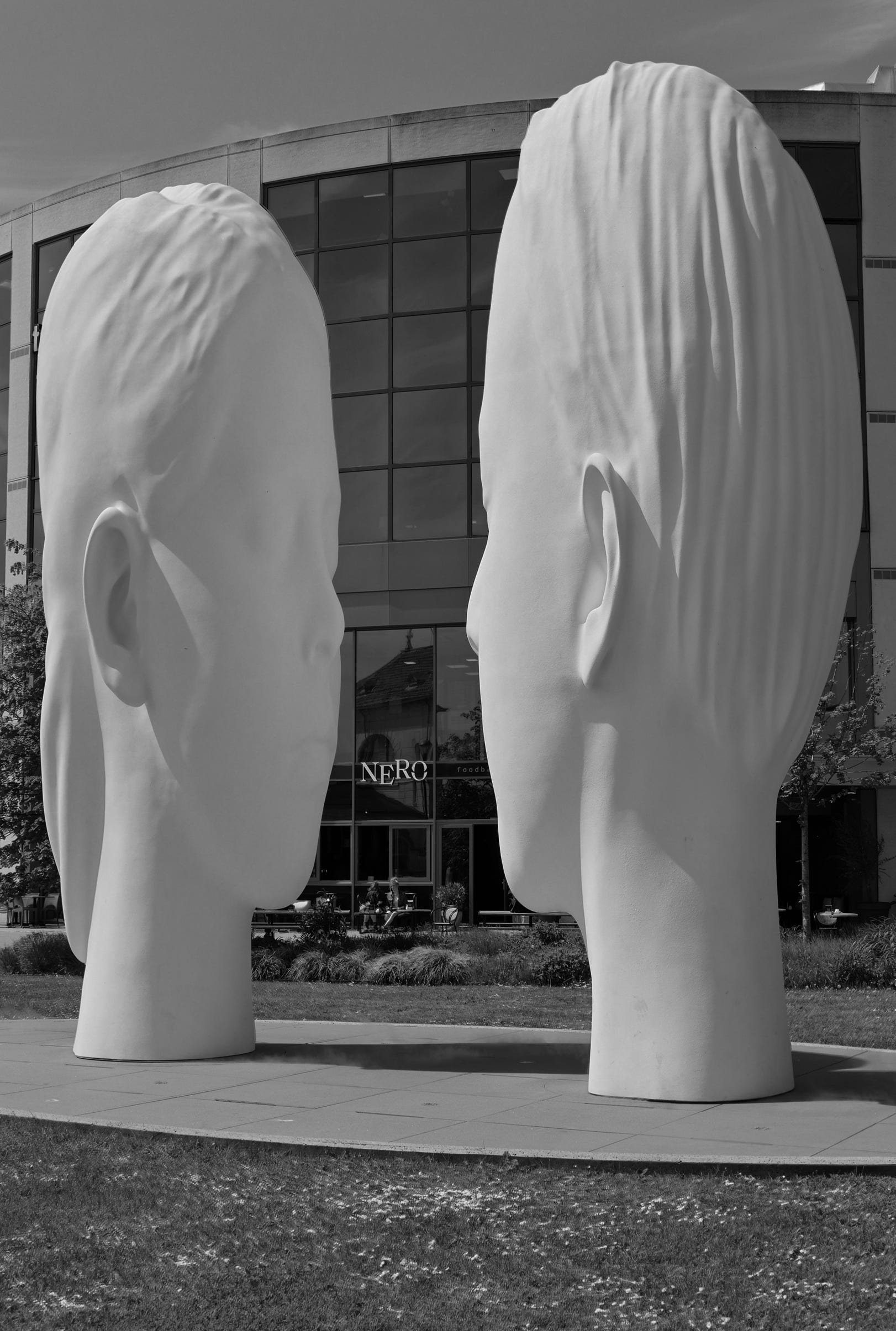 White sculptures in Leeuwarden, Friesland, Netherlands