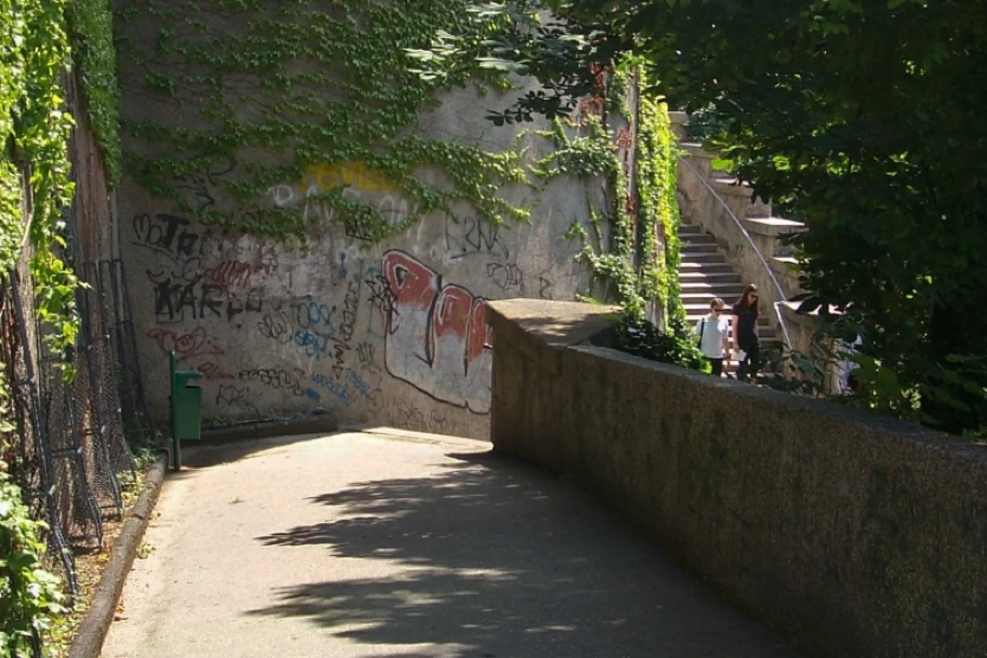Hiking trail in Zagreb, Croatia.