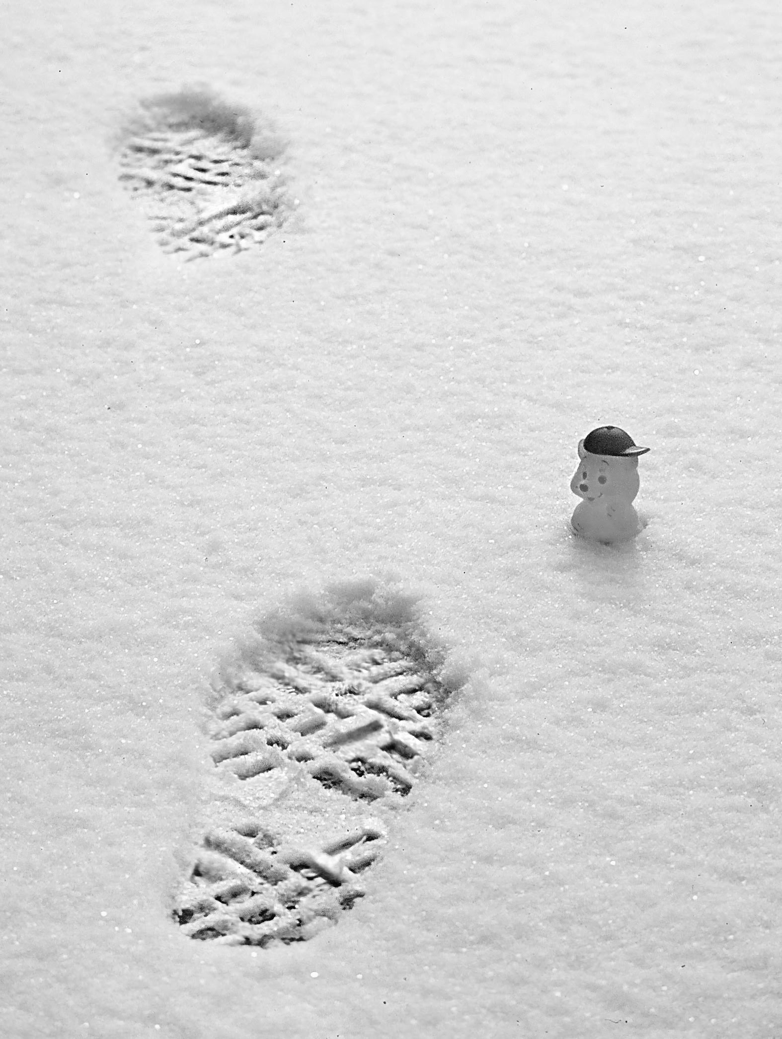 Footsteps in the snow