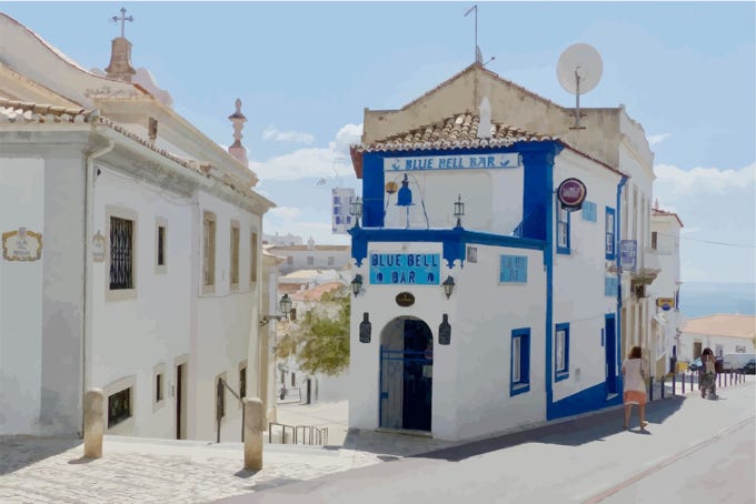 Bar in Albufeira, Portugal